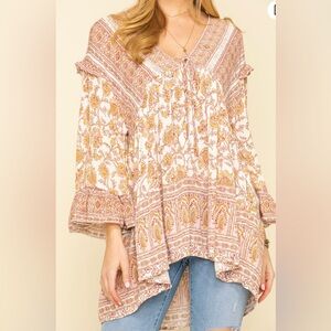 FREE PEOPLE WOMEN'S MOONLIGHT DANCE TUNIC SMALL